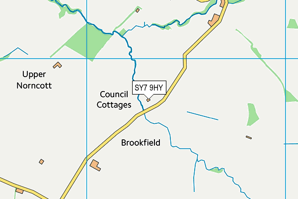 SY7 9HY map - OS VectorMap District (Ordnance Survey)