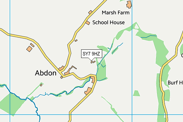 SY7 9HZ map - OS VectorMap District (Ordnance Survey)