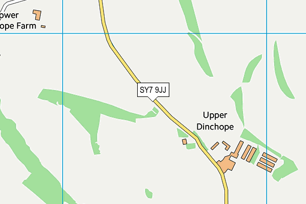 SY7 9JJ map - OS VectorMap District (Ordnance Survey)