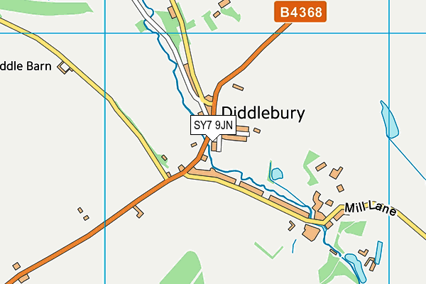 SY7 9JN map - OS VectorMap District (Ordnance Survey)