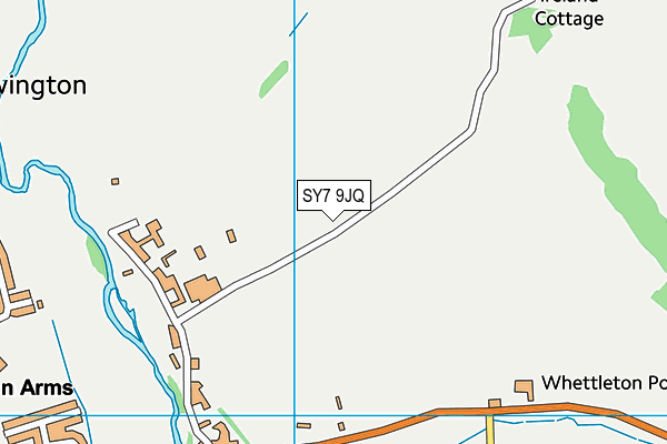 SY7 9JQ map - OS VectorMap District (Ordnance Survey)