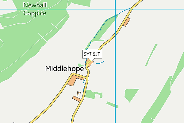 SY7 9JT map - OS VectorMap District (Ordnance Survey)