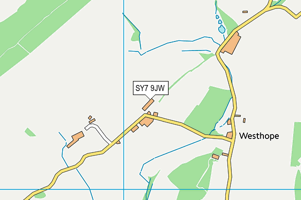 SY7 9JW map - OS VectorMap District (Ordnance Survey)