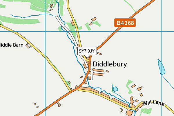 SY7 9JY map - OS VectorMap District (Ordnance Survey)