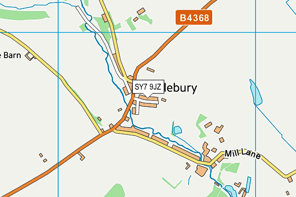 SY7 9JZ map - OS VectorMap District (Ordnance Survey)