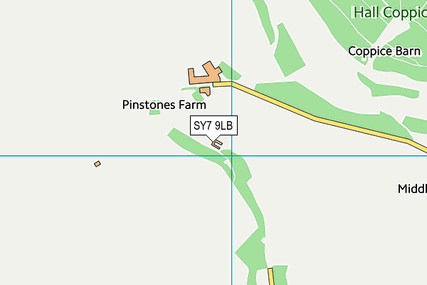 SY7 9LB map - OS VectorMap District (Ordnance Survey)