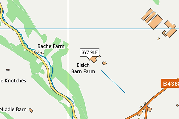 SY7 9LF map - OS VectorMap District (Ordnance Survey)