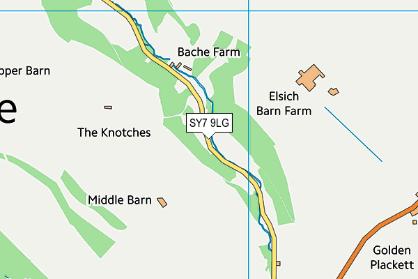 SY7 9LG map - OS VectorMap District (Ordnance Survey)