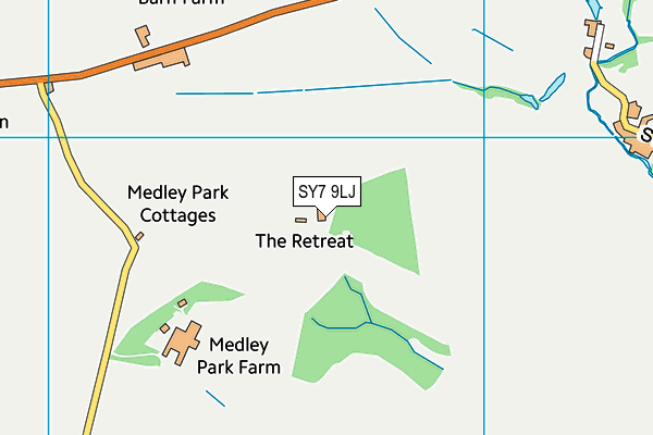 SY7 9LJ map - OS VectorMap District (Ordnance Survey)