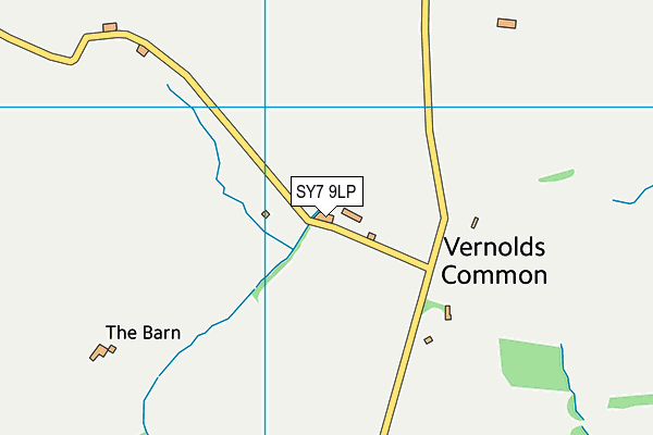 SY7 9LP map - OS VectorMap District (Ordnance Survey)