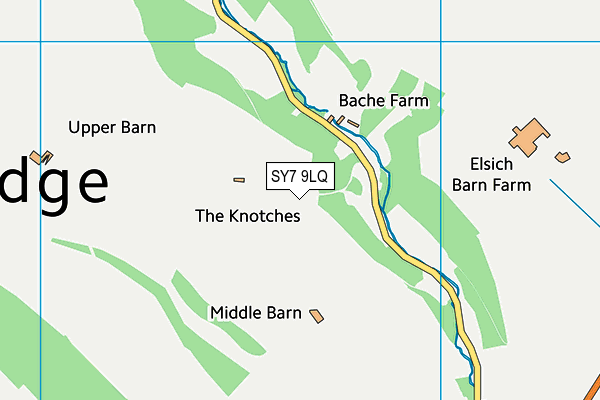 SY7 9LQ map - OS VectorMap District (Ordnance Survey)