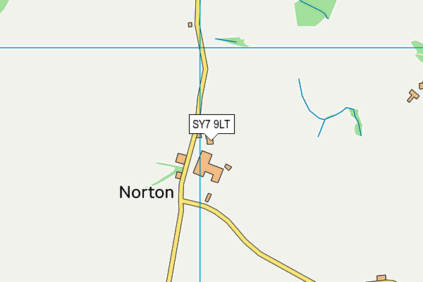 SY7 9LT map - OS VectorMap District (Ordnance Survey)