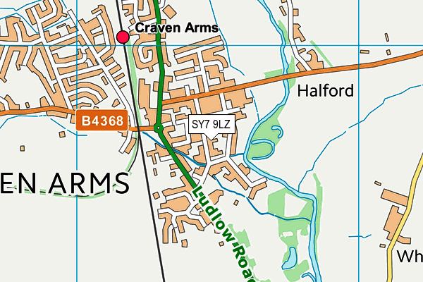 SY7 9LZ map - OS VectorMap District (Ordnance Survey)