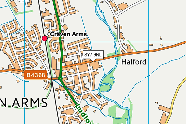 SY7 9NL map - OS VectorMap District (Ordnance Survey)