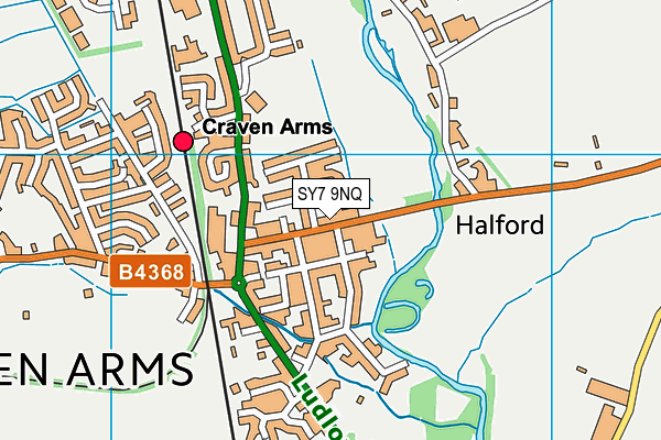 SY7 9NQ map - OS VectorMap District (Ordnance Survey)