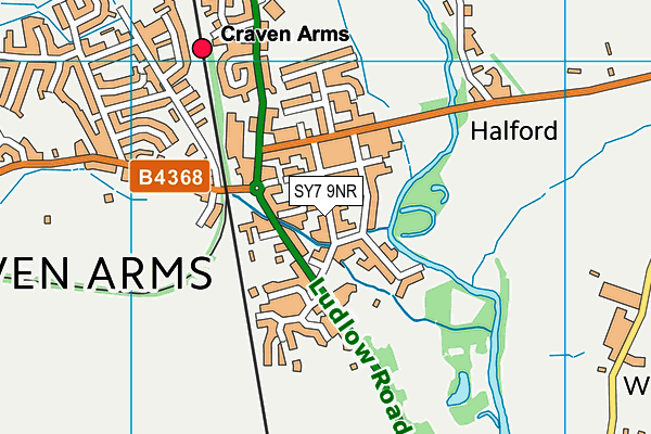 SY7 9NR map - OS VectorMap District (Ordnance Survey)