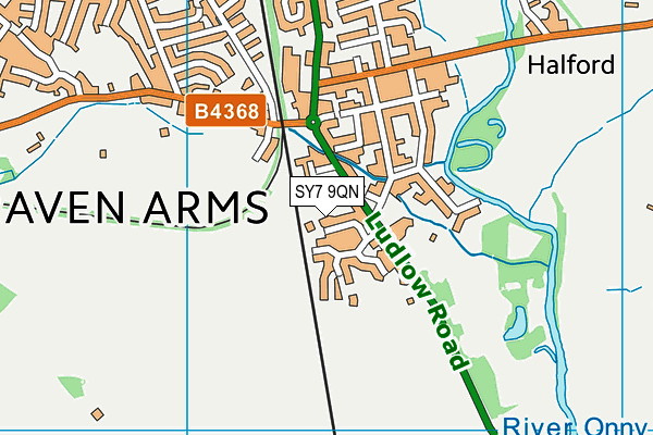 SY7 9QN map - OS VectorMap District (Ordnance Survey)