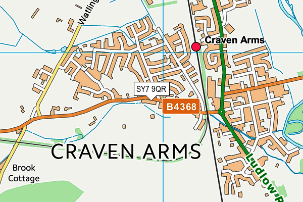 SY7 9QR map - OS VectorMap District (Ordnance Survey)