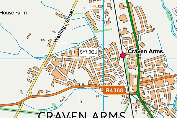 SY7 9QU map - OS VectorMap District (Ordnance Survey)