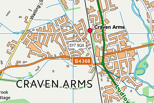 SY7 9QX map - OS VectorMap District (Ordnance Survey)