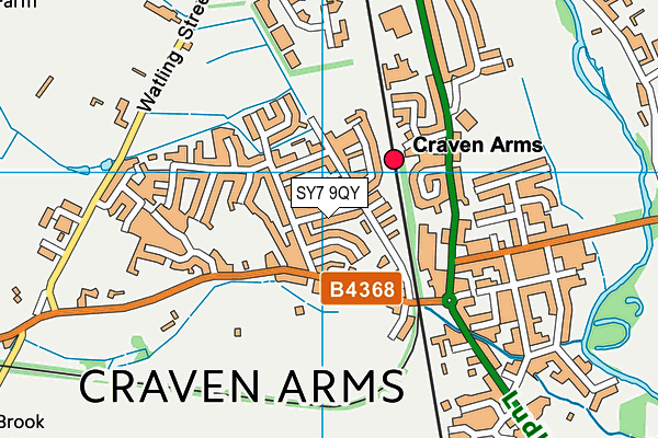 SY7 9QY map - OS VectorMap District (Ordnance Survey)