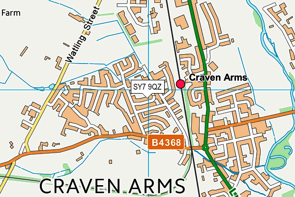 SY7 9QZ map - OS VectorMap District (Ordnance Survey)