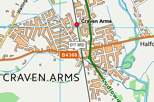 SY7 9RD map - OS VectorMap District (Ordnance Survey)