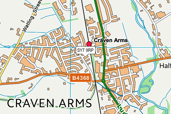 SY7 9RP map - OS VectorMap District (Ordnance Survey)