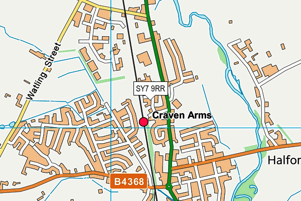 SY7 9RR map - OS VectorMap District (Ordnance Survey)