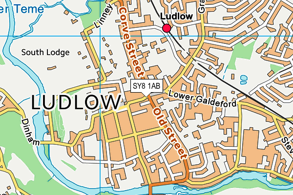 Map of PUBS & BARS LUDLOW LTD at district scale