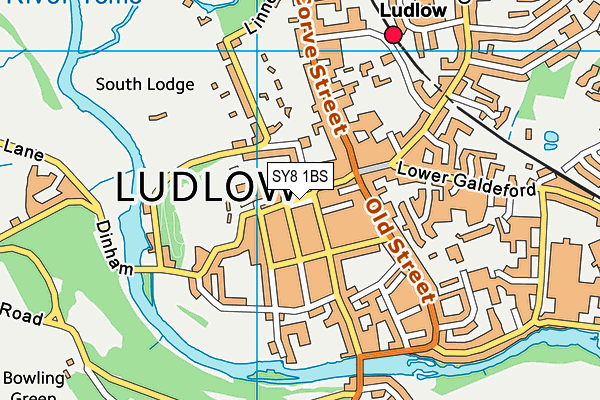 SY8 1BS map - OS VectorMap District (Ordnance Survey)