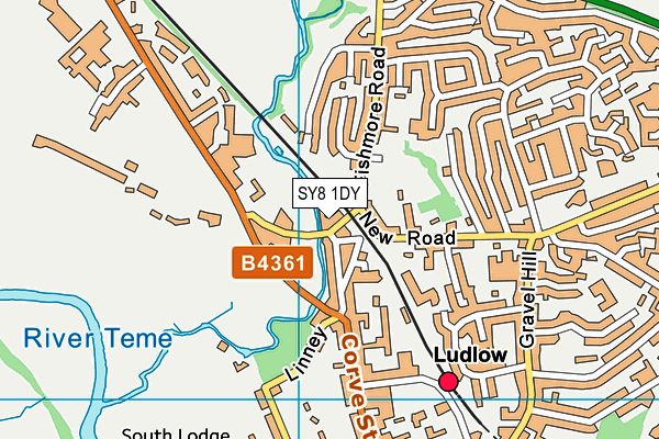 SY8 1DY map - OS VectorMap District (Ordnance Survey)