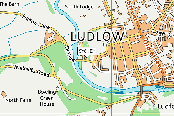 SY8 1EH map - OS VectorMap District (Ordnance Survey)