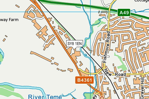 SY8 1EN map - OS VectorMap District (Ordnance Survey)