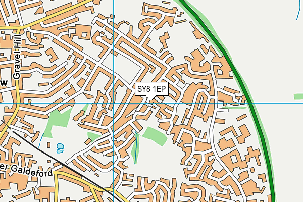 SY8 1EP map - OS VectorMap District (Ordnance Survey)