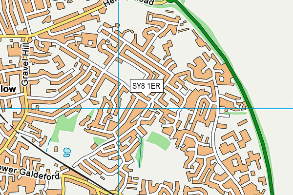 SY8 1ER map - OS VectorMap District (Ordnance Survey)