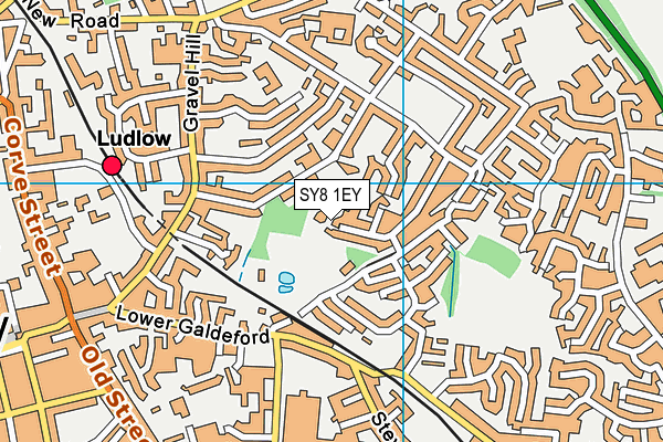 SY8 1EY map - OS VectorMap District (Ordnance Survey)