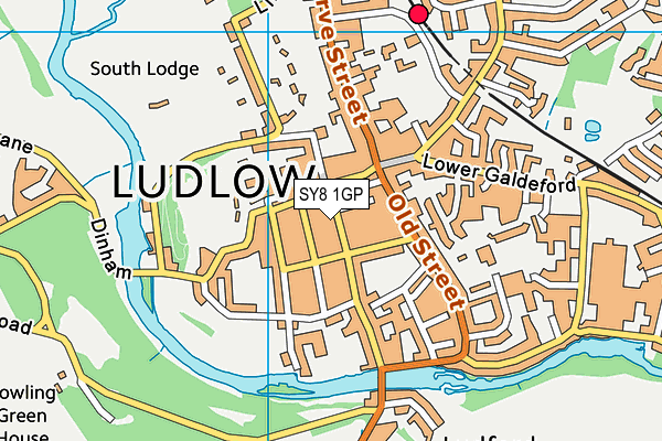 SY8 1GP map - OS VectorMap District (Ordnance Survey)