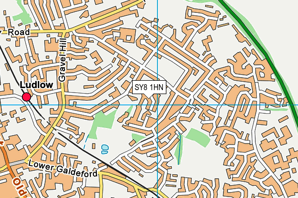 SY8 1HN map - OS VectorMap District (Ordnance Survey)