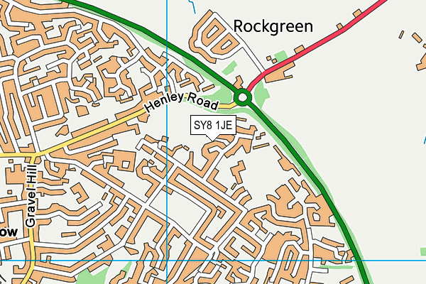 SY8 1JE map - OS VectorMap District (Ordnance Survey)