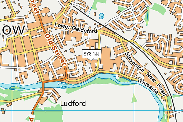 SY8 1JJ map - OS VectorMap District (Ordnance Survey)