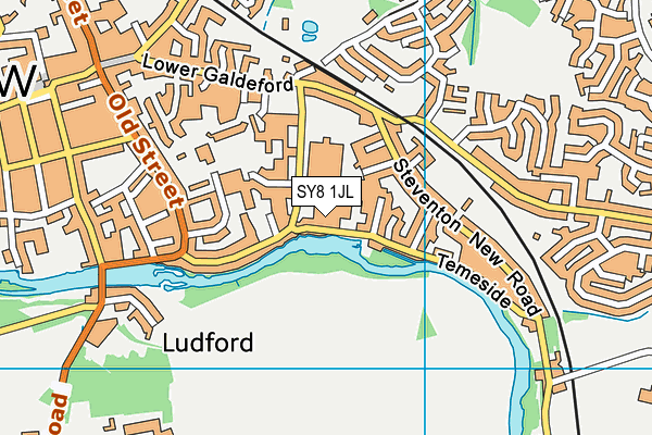 SY8 1JL map - OS VectorMap District (Ordnance Survey)