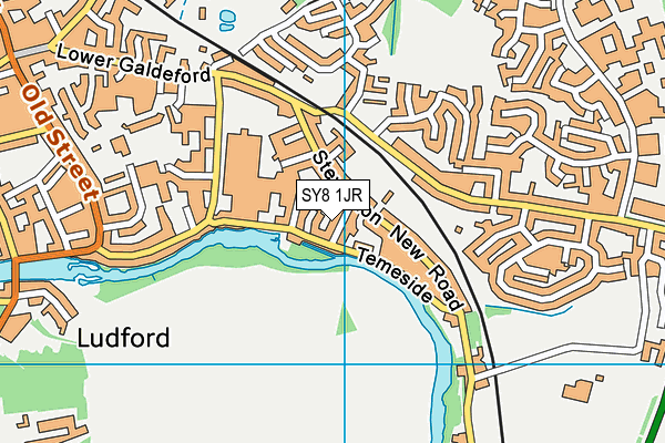 SY8 1JR map - OS VectorMap District (Ordnance Survey)