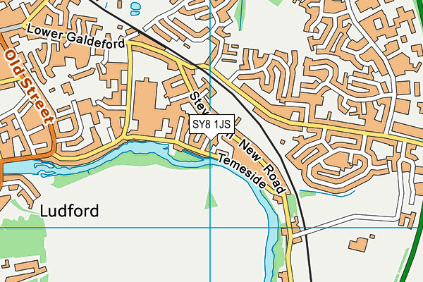 SY8 1JS map - OS VectorMap District (Ordnance Survey)