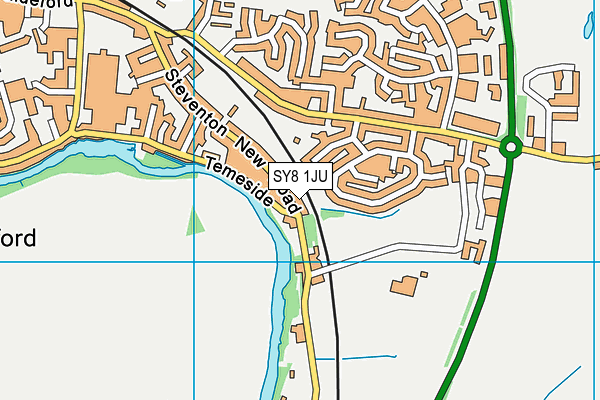 SY8 1JU map - OS VectorMap District (Ordnance Survey)