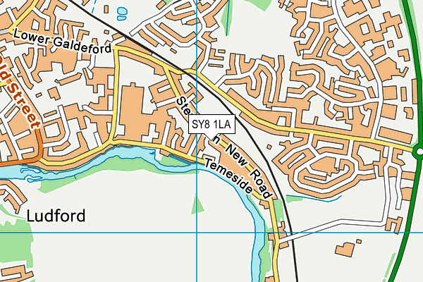 SY8 1LA map - OS VectorMap District (Ordnance Survey)