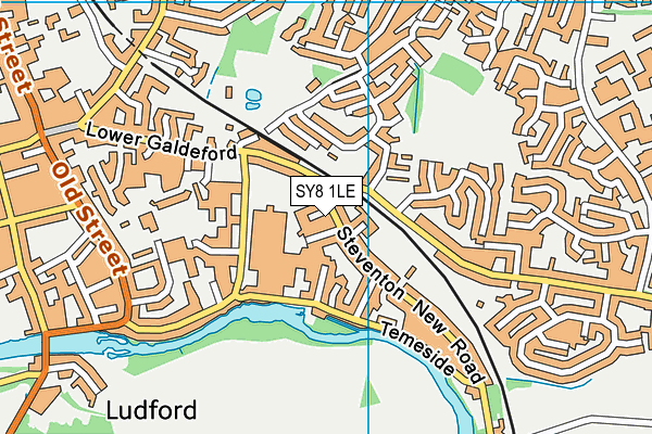 SY8 1LE map - OS VectorMap District (Ordnance Survey)