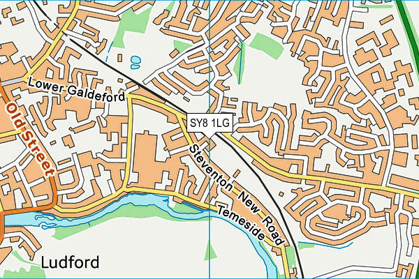 SY8 1LG map - OS VectorMap District (Ordnance Survey)