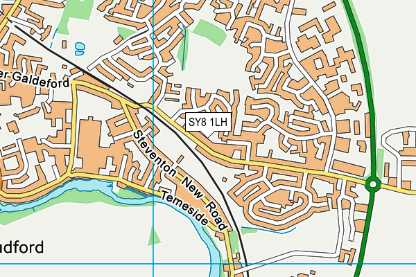 SY8 1LH map - OS VectorMap District (Ordnance Survey)
