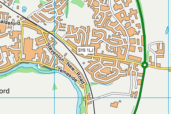 SY8 1LJ map - OS VectorMap District (Ordnance Survey)